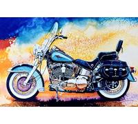 Art Puzzle - Retro Motoss Racings Affiches - Jeu De Décompression Familial - Adult Alzheimer Gifts - Wall Decor - 1000 Pièces Puzzle Gifts Zx471Aw
