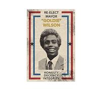 Art Re Elect Mayor Goldie Wilson Toile murale pour décoration de salon, chambre à coucher, sans cadre 40 × 60 cm