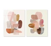 Art Remedy Ensemble de décoration murale en acrylique pour chambre à coucher Motif moderne rustique Prêt à accrocher 61 x 76,2 cm