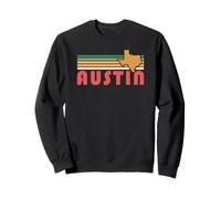 Art rétro Austin Texas Vintage années 70 Sunset Silhouette Art Sweatshirt