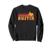 Art rétro Austin Texas Vintage années 70 Sunset Silhouette Art Sweatshirt