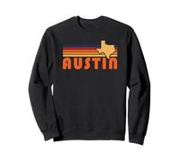Art rétro Austin Texas Vintage années 70 Sunset Silhouette Art Sweatshirt