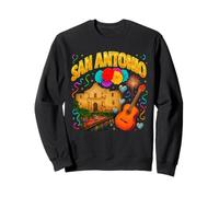 Art rétro Bootleg Alamo Riverwalk Fiesta Art de San Antonio Sweatshirt