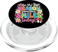 Art rétro coloré avec Citation Be The Reason Someone Smiles Today PopSockets PopGrip pour MagSafe