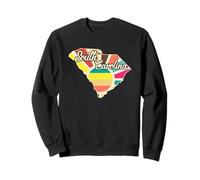 Art rétro coloré de la Silhouette de la Caroline du Sud Sweatshirt
