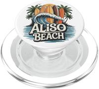 Art rétro de South Laguna South County of Orange Surfboards PopSockets PopGrip pour MagSafe
