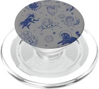 Art rétro des Chats de l'espace et des Animaux cosmiques astronautes PopSockets PopGrip pour MagSafe