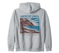 Art rétro des marées sacrées des Samoa américaines Sweat à Capuche