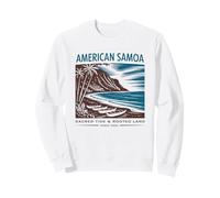 Art rétro des marées sacrées des Samoa américaines Sweatshirt