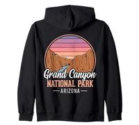 Art rétro du Grand Canyon au Coucher de Soleil Sweat à Capuche