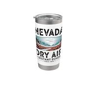 Art rétro du paysage désertique du Nevada Gobelet isotherme en acier inoxydable double paroi