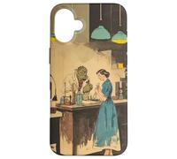 Art rétro - Illustration Vintage Pulp Sci-FI Coque pour iPhone 16 Plus