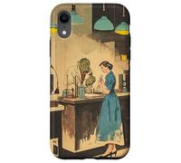 Art rétro - Illustration Vintage Pulp Sci-FI Coque pour iPhone XR