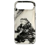 Art rétro Samouraï Grenouille UFO Abduction Encre Japonaise Coque pour iPhone Air