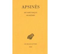 Art rhétorique. Problèmes à faux-semblant - Apsines - Belles Lettres - broché - Livre