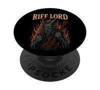 Art rituel du Grand Prêtre Stoner avec un crâne et un magicien PopSockets PopGrip Adhésif