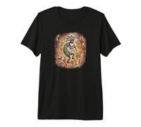 Art rupestre Kokopelli Vieilli T-Shirt Haut de Gamme