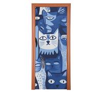 Art Russian Blue Cats Blue Covers for front 35x79 In Hello Spring Banner Party Decoration and Supplies for Home M