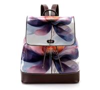 Art Sac à dos en cuir PU avec étoiles et constellations du zodiaque et phases de la lune pour femme, Multicolore 07, 27x12.3x32cm