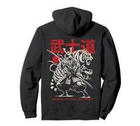 Art Samurai Tiger Warrior Honor en Forme de Kanji Japonais Sweat à Capuche