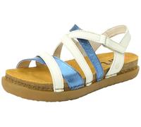 ART Sandales Rhodes à bout ouvert pour femme, Bleu (Nappa Cream Blue), 41 EU