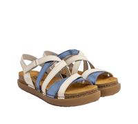 ART Sandales Rhodes à bout ouvert pour femme, Bleu (Nappa Cream Blue), 42 EU