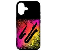 Art Saxophone Alto et Saxophone Basse pour Fier Saxophoniste Coque pour iPhone 17
