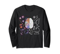 Art Science Cerveau Créativité Steam Artiste Professeur Design Manche Longue