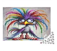 Art Sept Oiseaux colorés Puzzle 1000 Pièces Adulte sans Poussière, Puzzle Difficile énigme De Compétence Logique pour Une Activité Zen, Puzzle Cadeau d'anniversaire 38x26cm/1000pcs