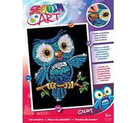 Art Sequin Sequin Art Red-Eule, ca. 36,5 x 27,2 cm Jeu Créatif-Chouette, KAD1403, Motif