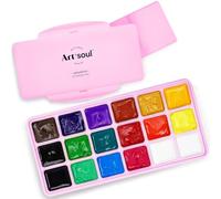 Art+Soul Gouache 18 Couleurs x 30 ml, Peinture Gouache Emballage Individuel Portable, Haute Qualité Gouache Couleurs Primaires, Facile à Peindre, Convient aux Étudiants, aux Débutants et aux Artistes