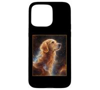 Art Spatial de la nébuleuse du Golden Retriever Coque pour iPhone 15 Pro Max