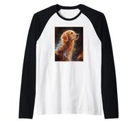 Art Spatial de la nébuleuse du Golden Retriever Manche Raglan