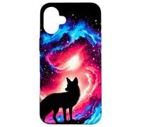 Art Spatial Graphique Cool Cosmic Fox Galaxy Coque pour iPhone 16 Plus