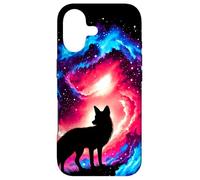 Art Spatial Graphique Cool Cosmic Fox Galaxy Coque pour iPhone 17