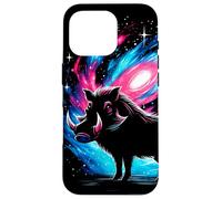 Art Spatial Graphique de la Galaxie Cool Cosmic Warthog Coque pour iPhone 16 Pro