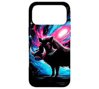 Art Spatial Graphique de la Galaxie Cool Cosmic Warthog Coque pour iPhone 17 Pro Max