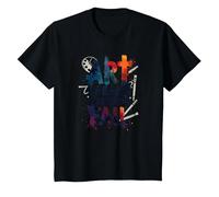 Art Speaks When Words Fail - Citation inspirante sur Les Arts T-Shirt, Enfant, Noir, 12 Ans