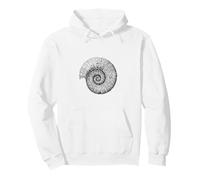 Art Spirale fossile d'ammonite préhistorique Sweat à Capuche