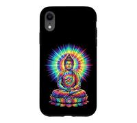 Art Spirituel Bouddha Coloré pour Méditation et Zen Coque pour iPhone XR
