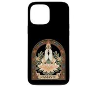 Art Spirituel d'Anjali Mudra Pranamasana Namaste Coque pour iPhone 13 Pro Max
