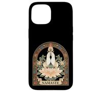 Art Spirituel d'Anjali Mudra Pranamasana Namaste Coque pour iPhone 15