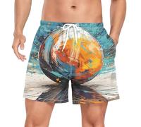 Art Sport Boule De Pétanque Homme Short de Bain Respirant Séchage Rapide Maillot de Bains Etanche Plage Été Beach Shorts