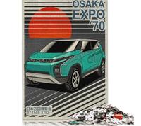 Art Sports Car Puzzle 1000 Pieces Cadeau Unique Jeu Éducatif Challenge Toy À De Qualité Supérieure Peinture Art pour Adultes Et Enfants À Partir De 12 Ans 1000pcs (75x50cm)