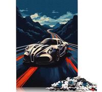 Art Sports Car Puzzle 1000 Pieces Cadeau Unique Jeu Éducatif Challenge Toy À De Qualité Supérieure Peinture Art pour Adultes Et Enfants À Partir De 14 Ans 1000pcs (75x50cm)