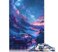 Art Sports Car Puzzles 1000 Pieces Cadeau Unique Jeu Éducatif Challenge Toy À De Qualité Supérieure Peinture Art pour Adultes Enfants 1000pcs (75x50cm)