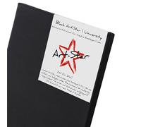 Art-Star | 1 cadre biseauté Black University | 1 toile noire sur châssis | Toile pré-apprêtée, châssis rectangulaire tendu prêt à peindre avec toile à peindre | Format : 20 x 20 cm