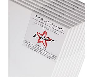 Art-Star 10x Chassis ENTOILÉ UNIVERSITÉ 30x40 cm | Toiles sur châssis 30x40 cm | Toile préimprégnée, prêts à Peindre, châssis avec Toile