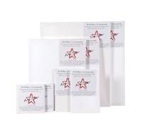 Art-Star University Lot de 8 cadres cannelés - 20 x 20, 20 x 30, 40 x 50, 50 x 60 cm - Toile sur châssis - Prêt à peindre