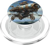 Art Steampunk Zeppelin PopSockets PopGrip pour MagSafe